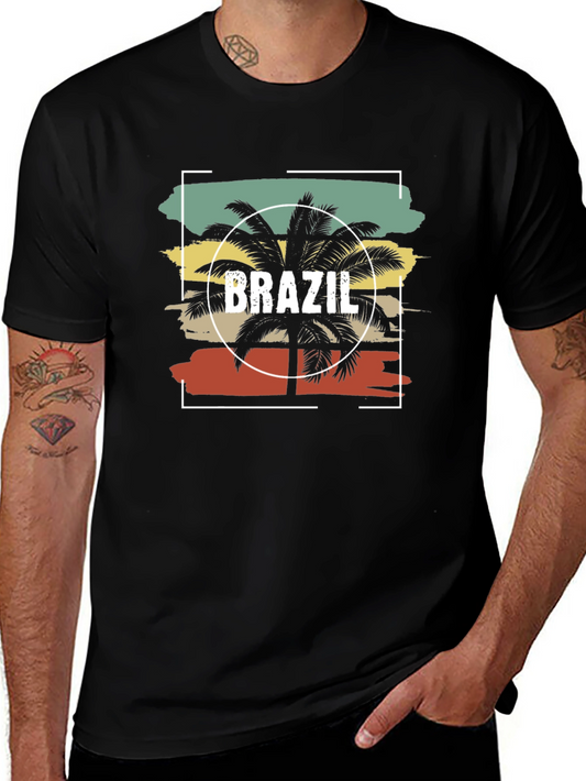 Retro Brazil Palm Tree T-Shirt