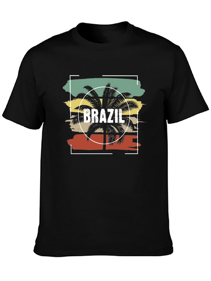 Retro Brazil Palm Tree T-Shirt