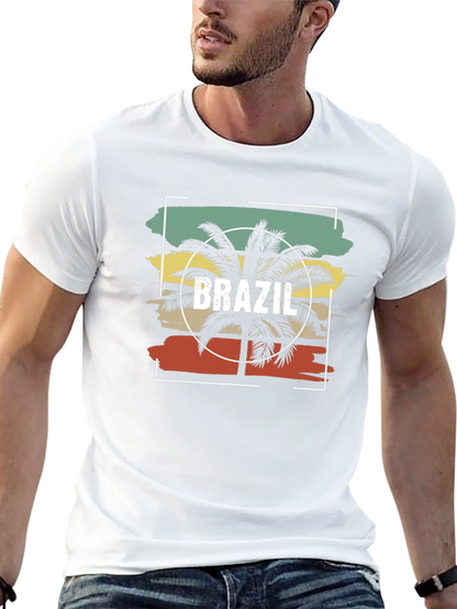 Retro Brazil Palm Tree T-Shirt