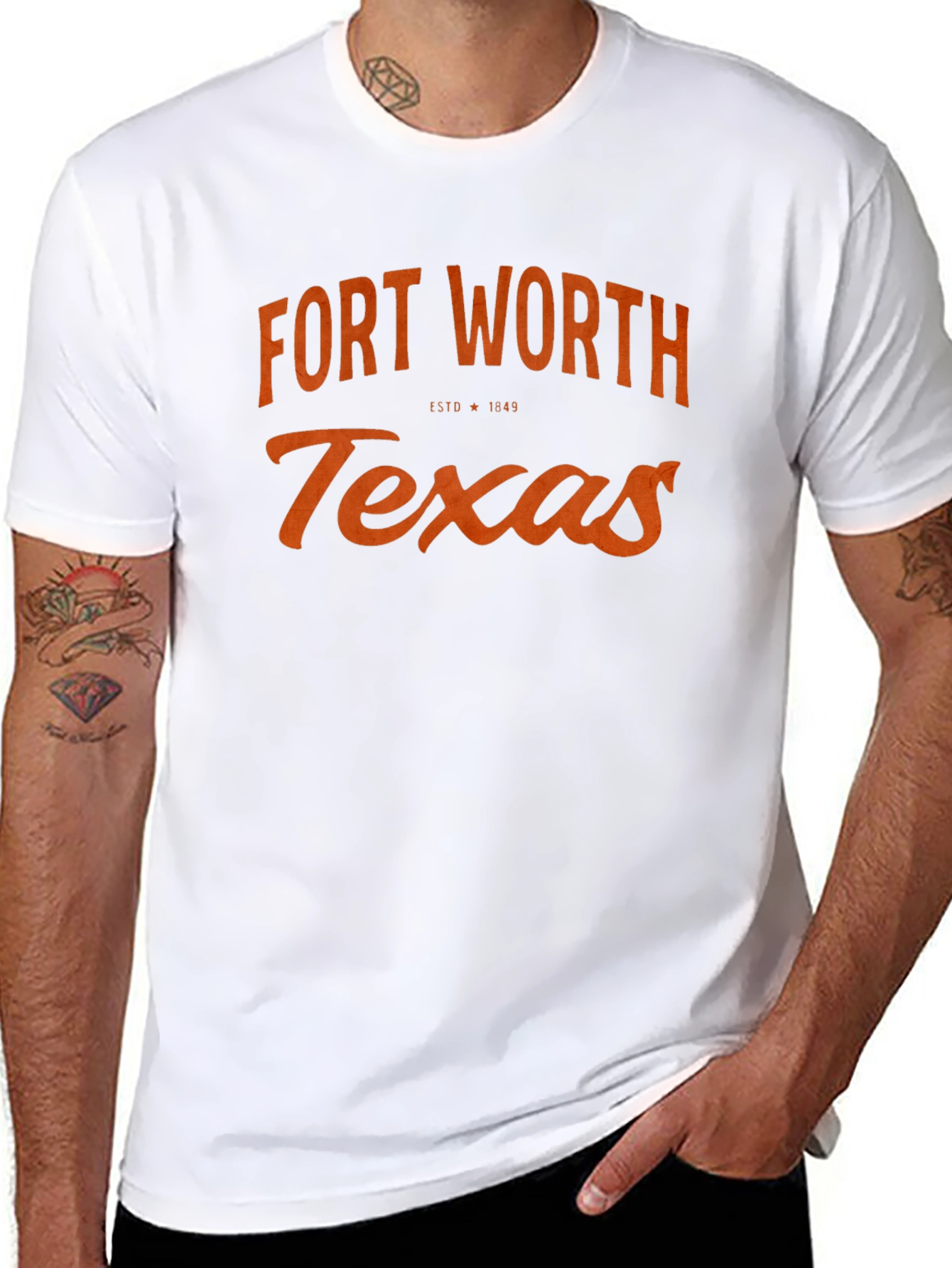Fort Worth Texas T-Shirt Black