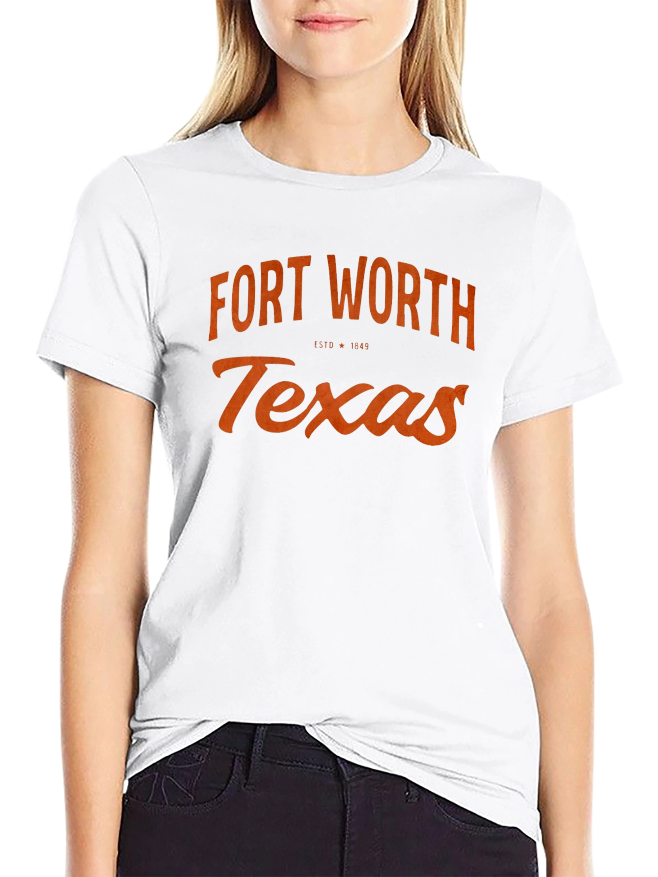 Fort Worth Texas T-Shirt Black