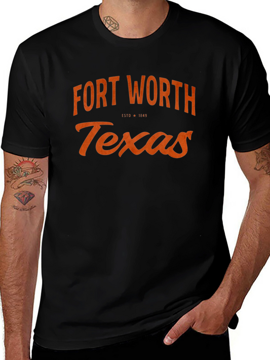 Fort Worth Texas T-Shirt Black