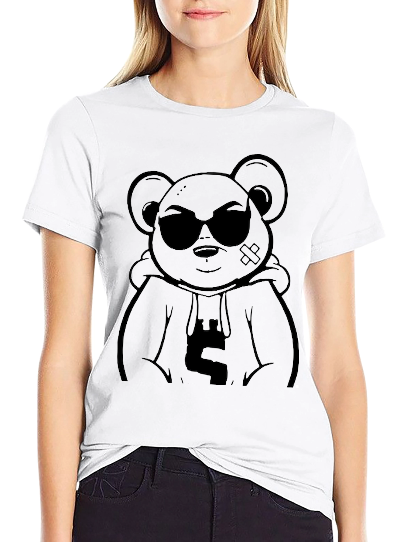 Cool Bear Graphic Tee - Black T-Shirt