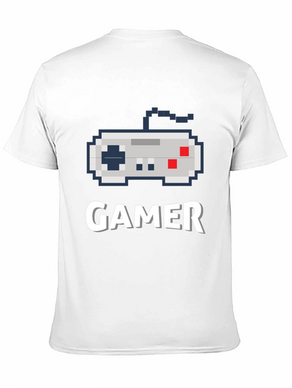 Gamer Pixel Art Black T-Shirt