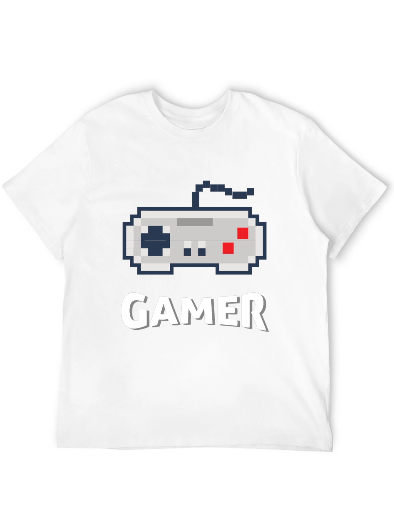 Gamer Pixel Art Black T-Shirt