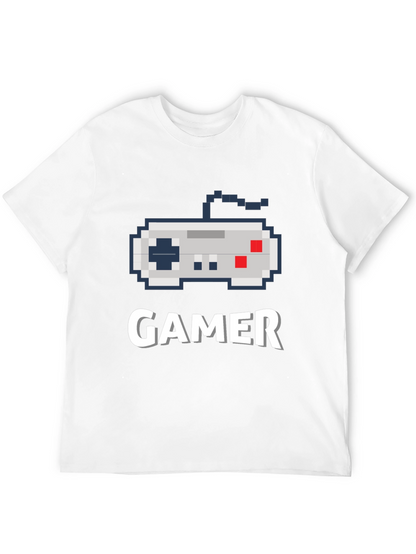 Gamer Pixel Art Black T-Shirt