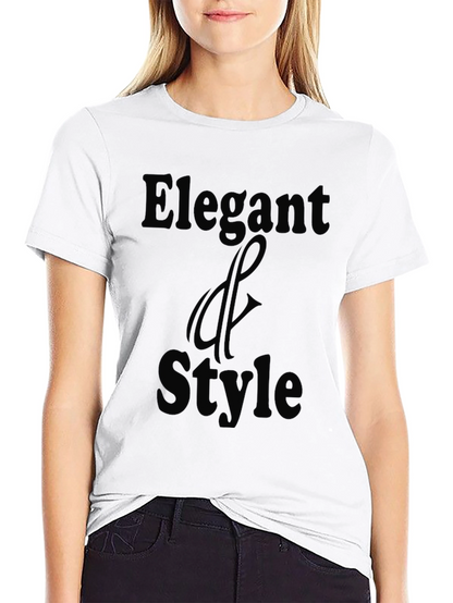 Elegant Style Black T-Shirt