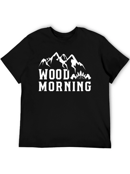 Wood Morning T-Shirt - Mountain Graphic Tee