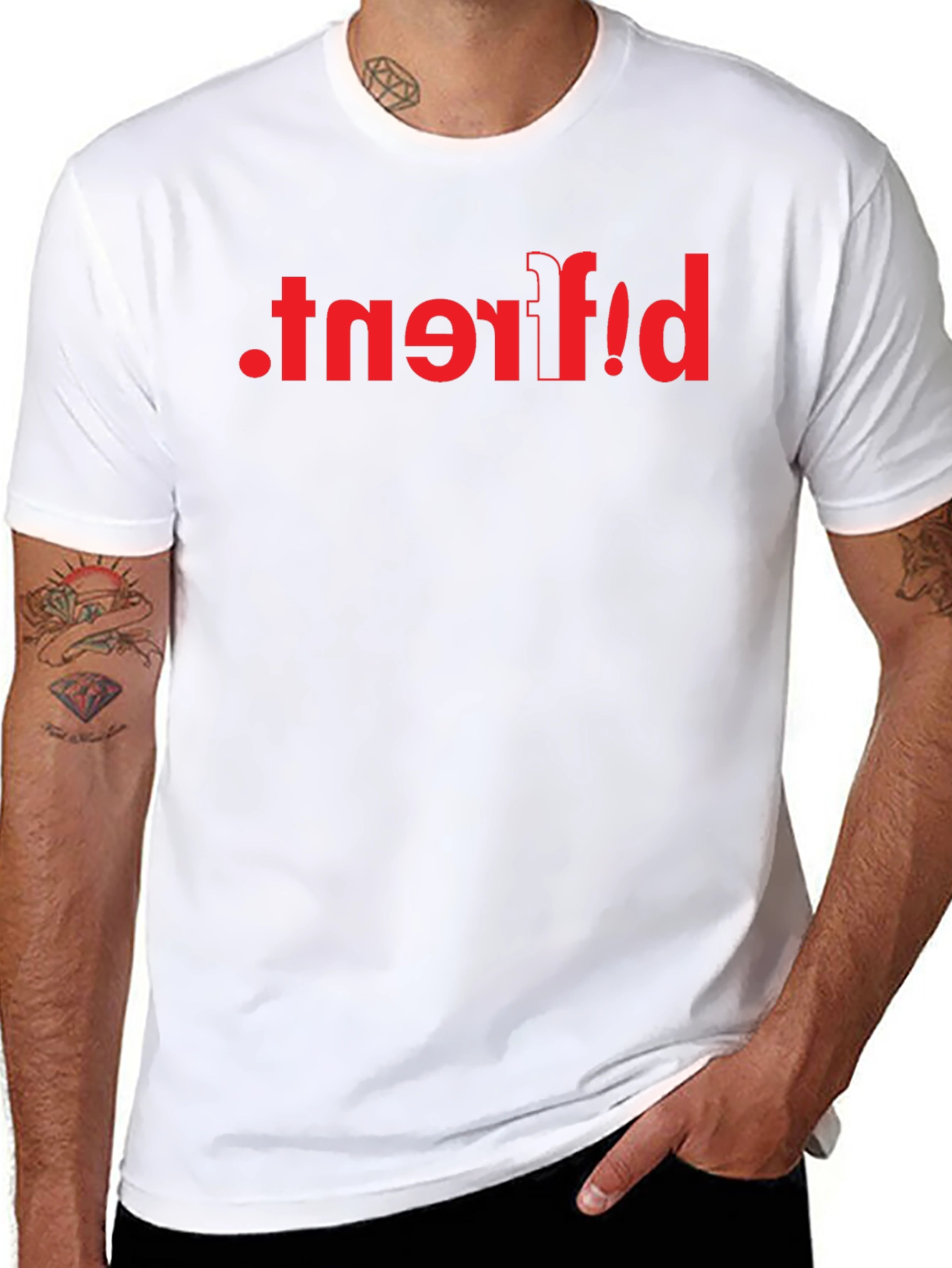 Different T-Shirt Novelty Graphic Tee Casual Wear