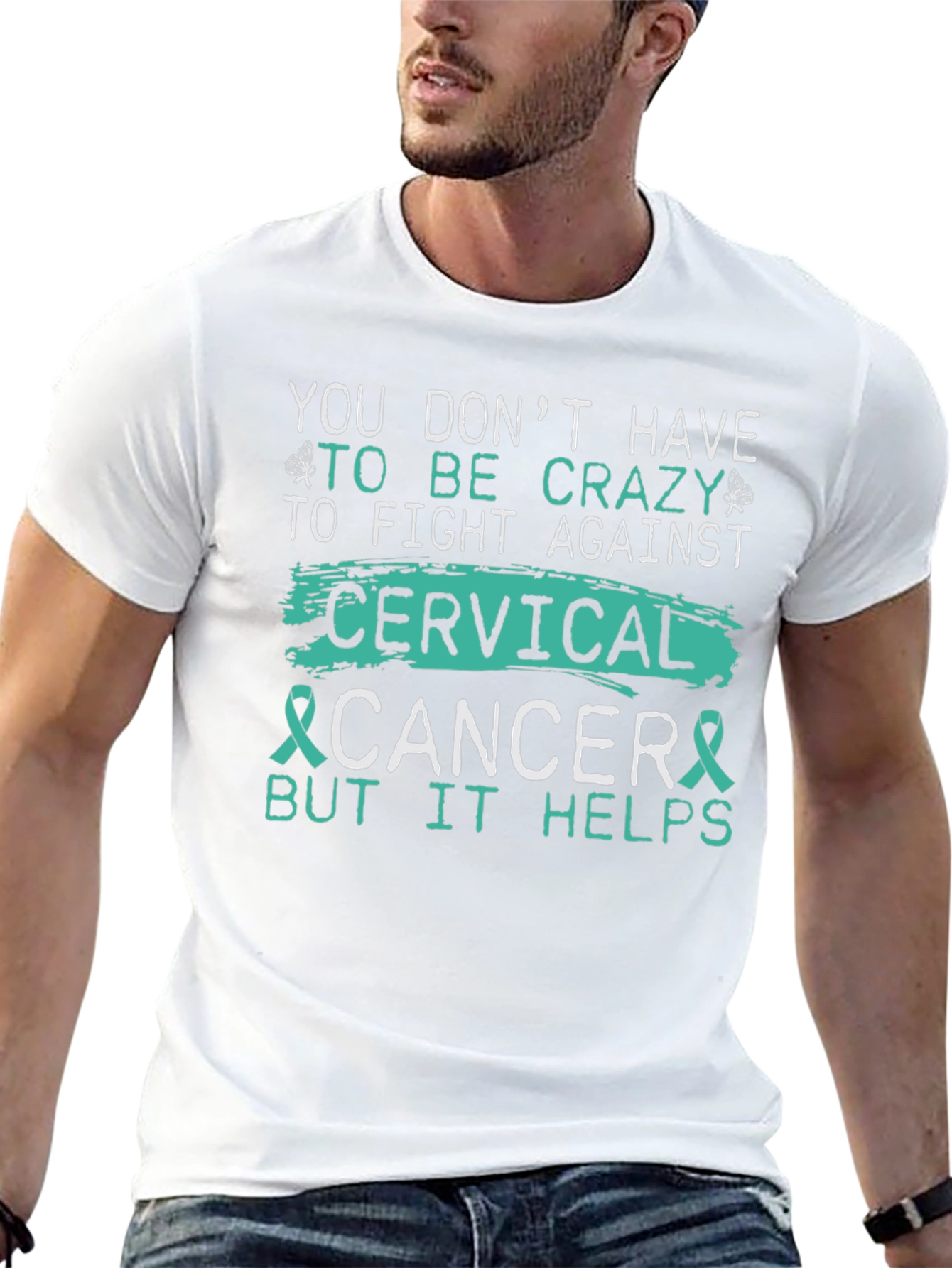 Cervical Cancer Awareness T-Shirt - Crazy Helps!