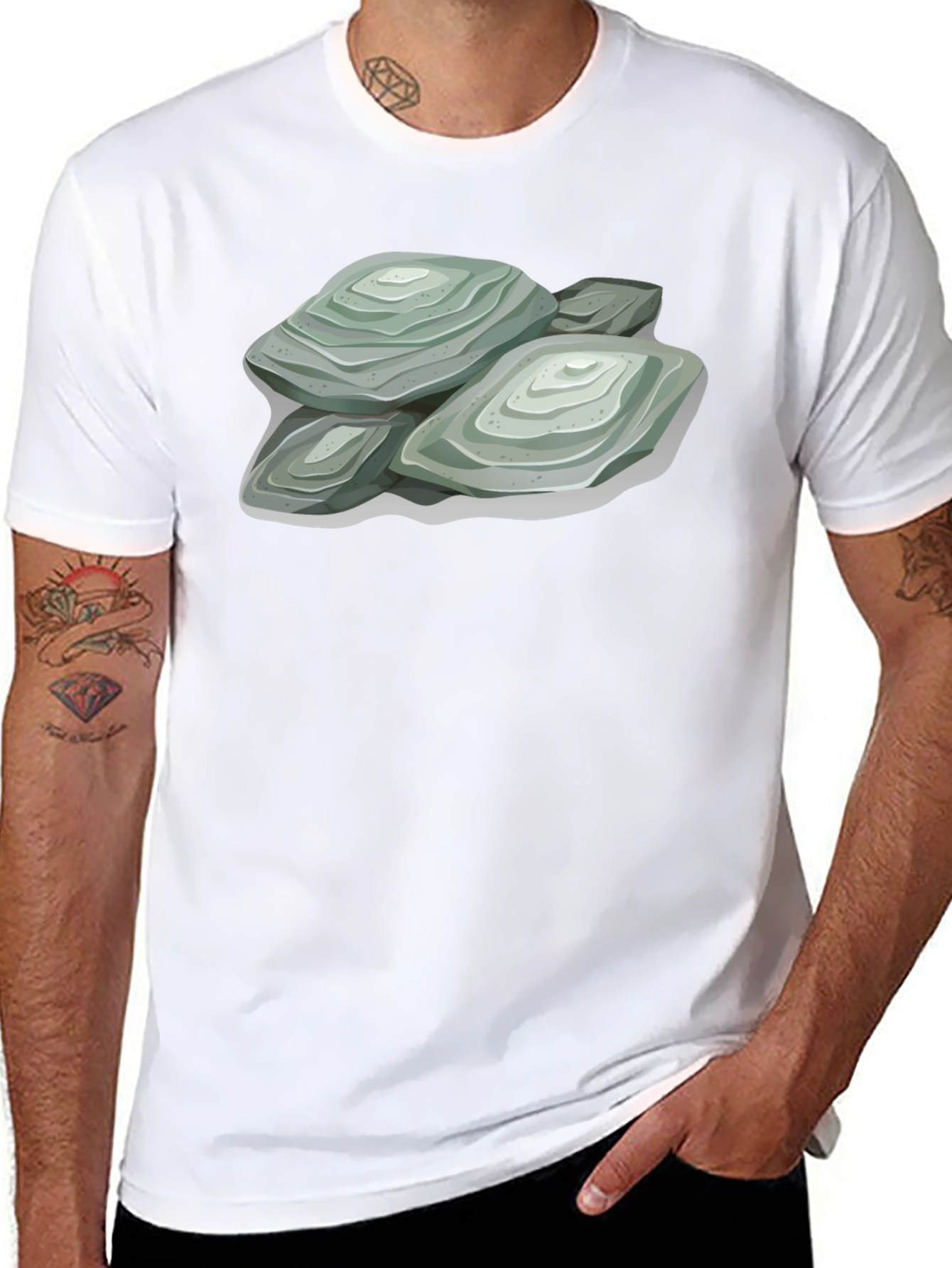 Stacked Stone Graphic Tee - Comfort Fit