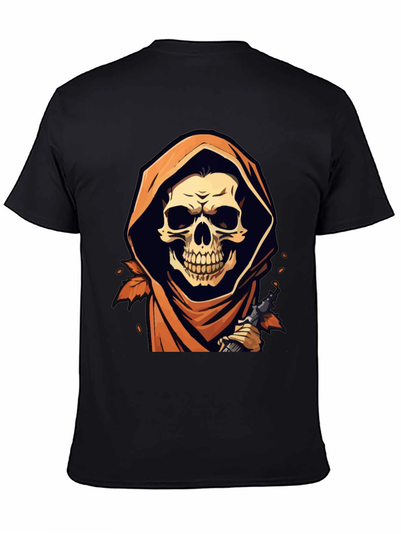 Grim Reaper Black Graphic T-Shirt