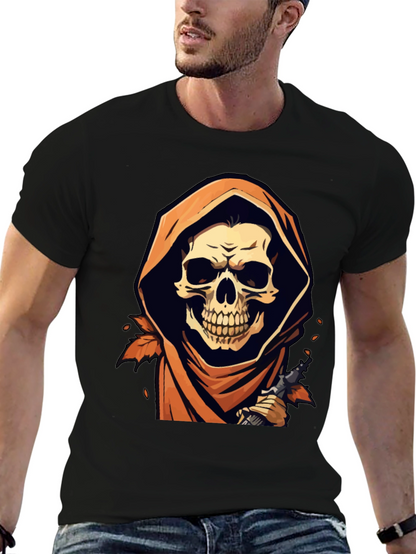 Grim Reaper Black Graphic T-Shirt