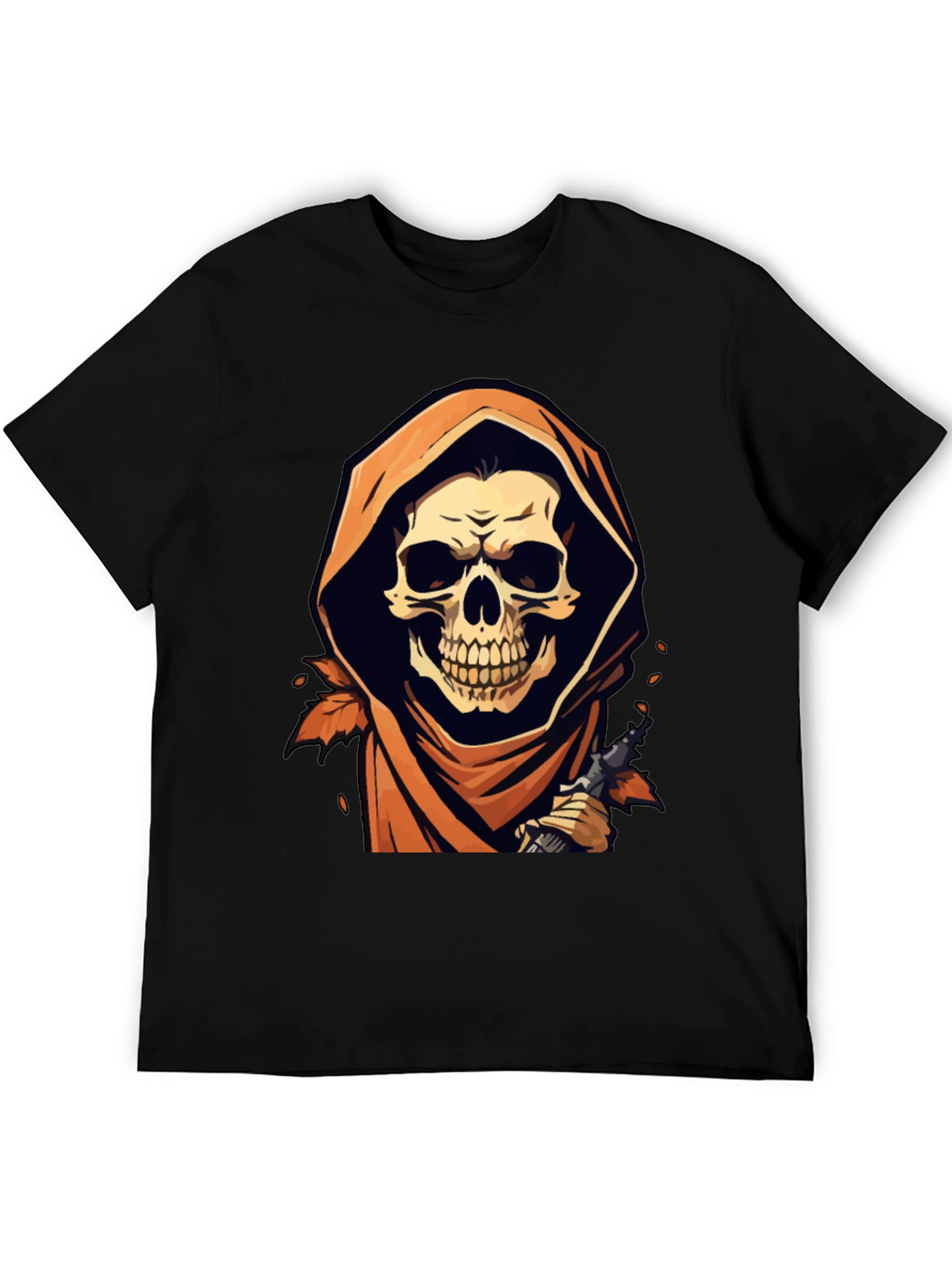 Grim Reaper Black Graphic T-Shirt