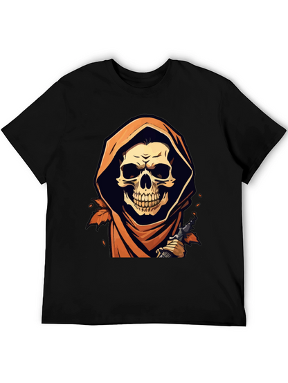 Grim Reaper Black Graphic T-Shirt