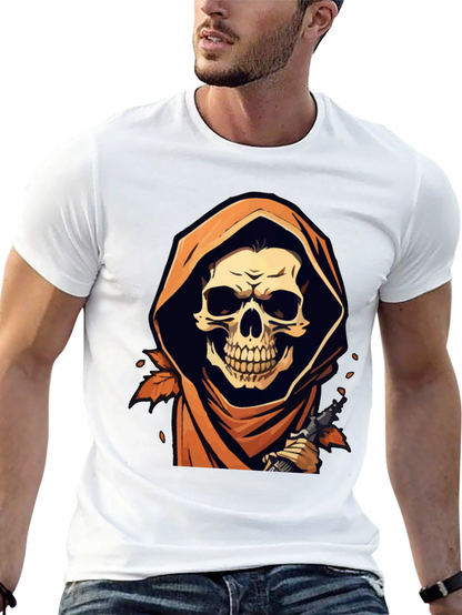 Grim Reaper Black Graphic T-Shirt