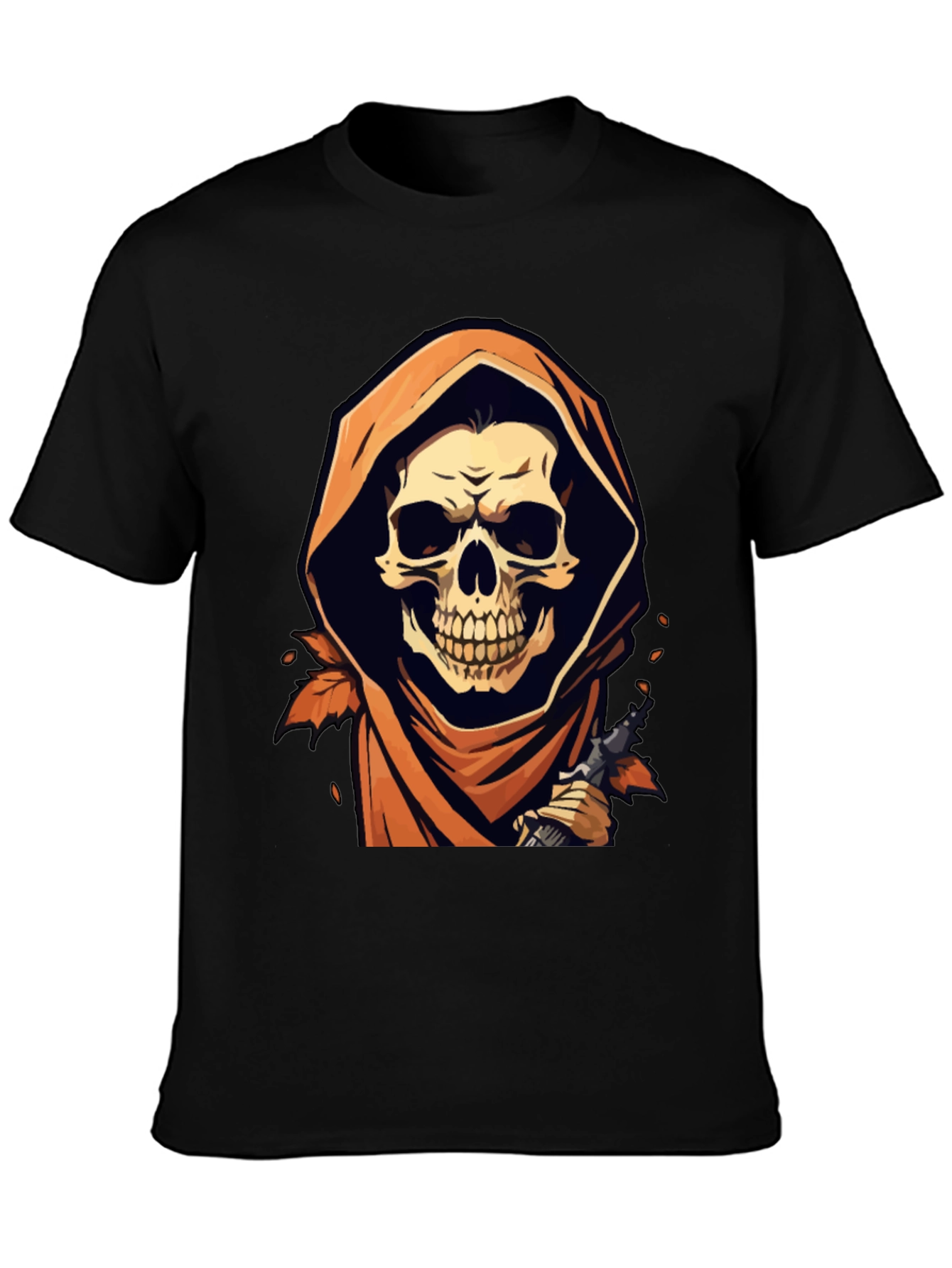 Grim Reaper Black Graphic T-Shirt