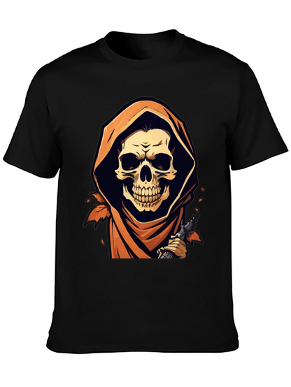 Grim Reaper Black Graphic T-Shirt