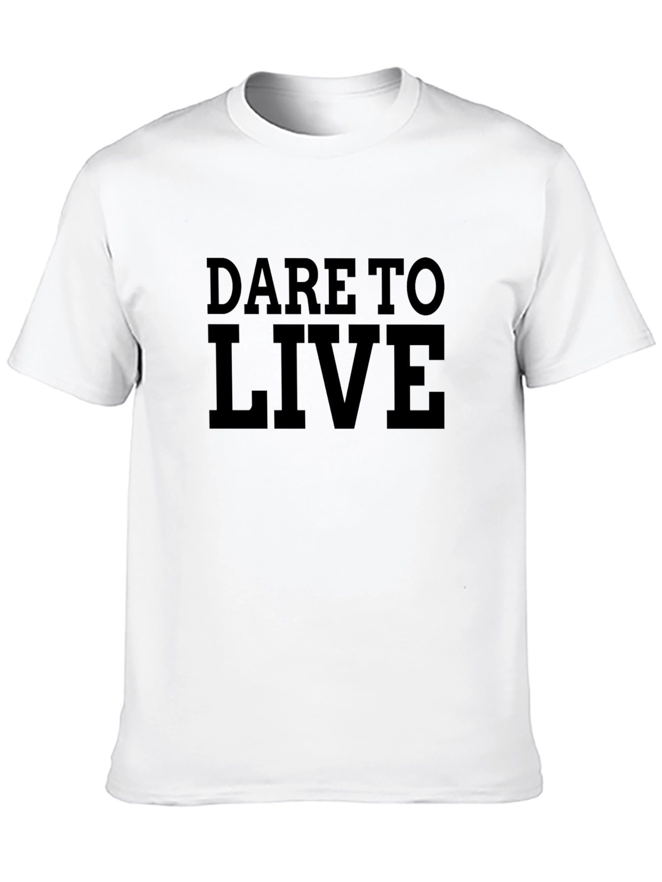 Dare to Live Black Graphic Tee
