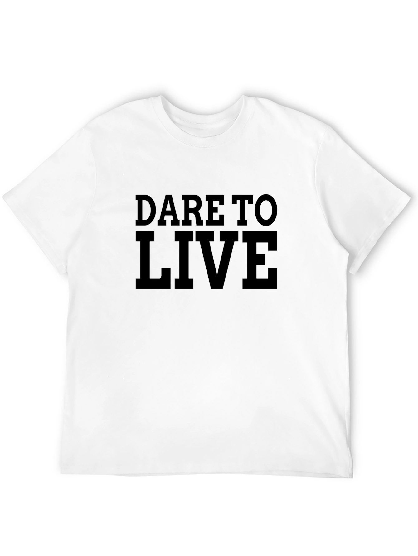 Dare to Live Black Graphic Tee
