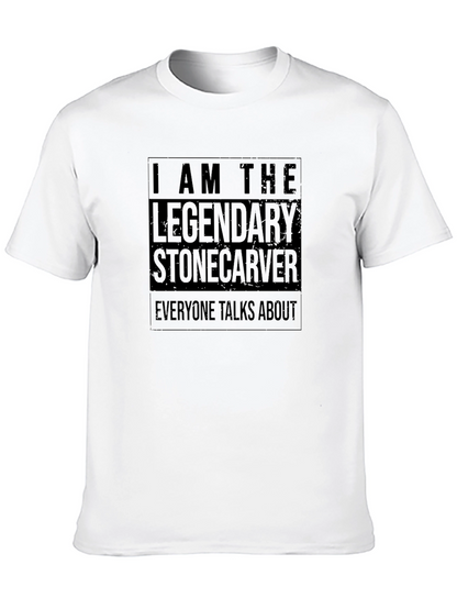 Legendary Stonecarver T-Shirt - Novelty Graphic Tee