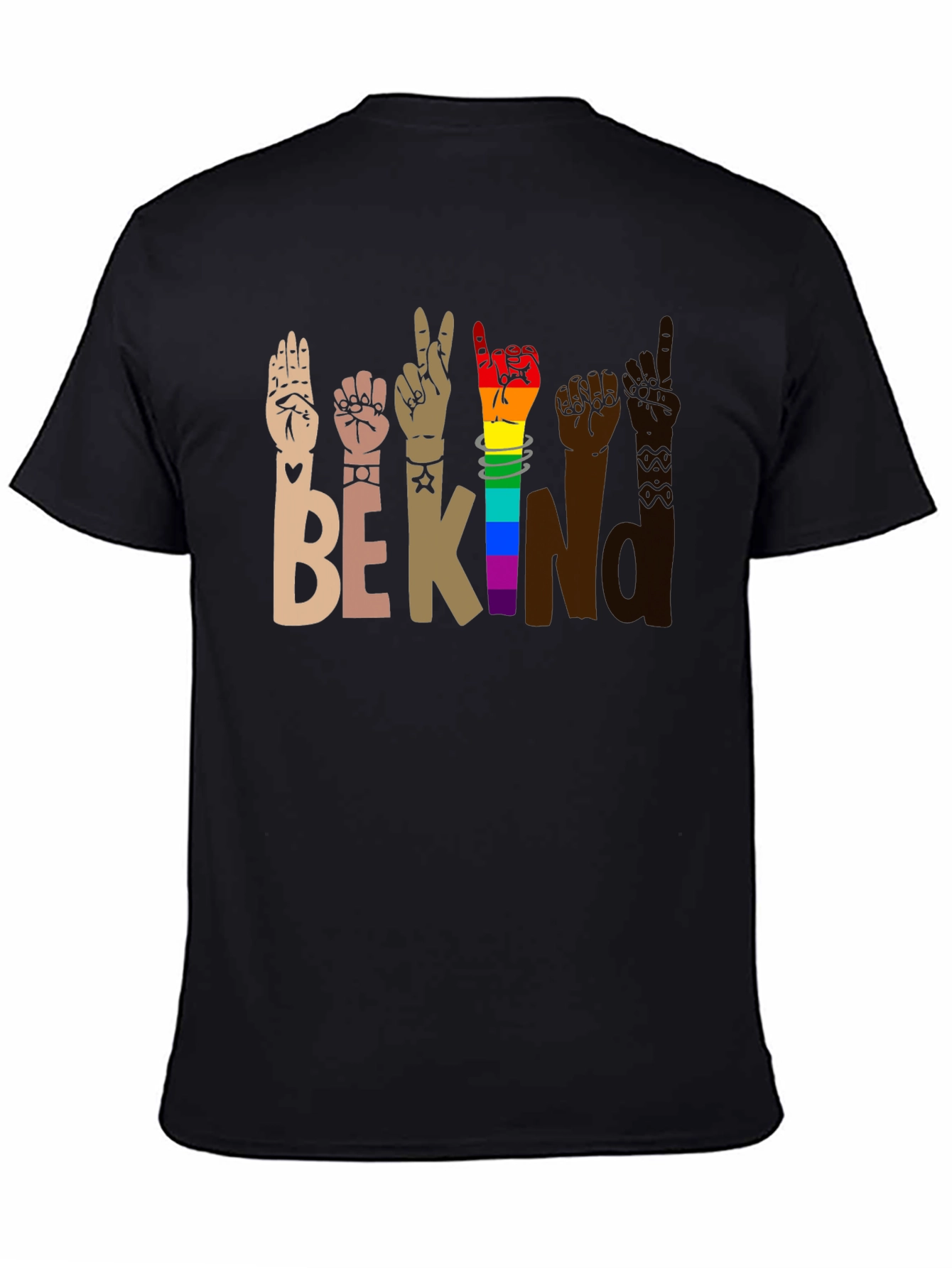 Be Kind Sign Language Graphic T-Shirt