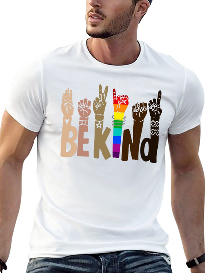 Be Kind Sign Language Graphic T-Shirt
