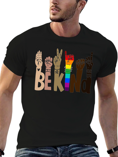 Be Kind Sign Language Graphic T-Shirt