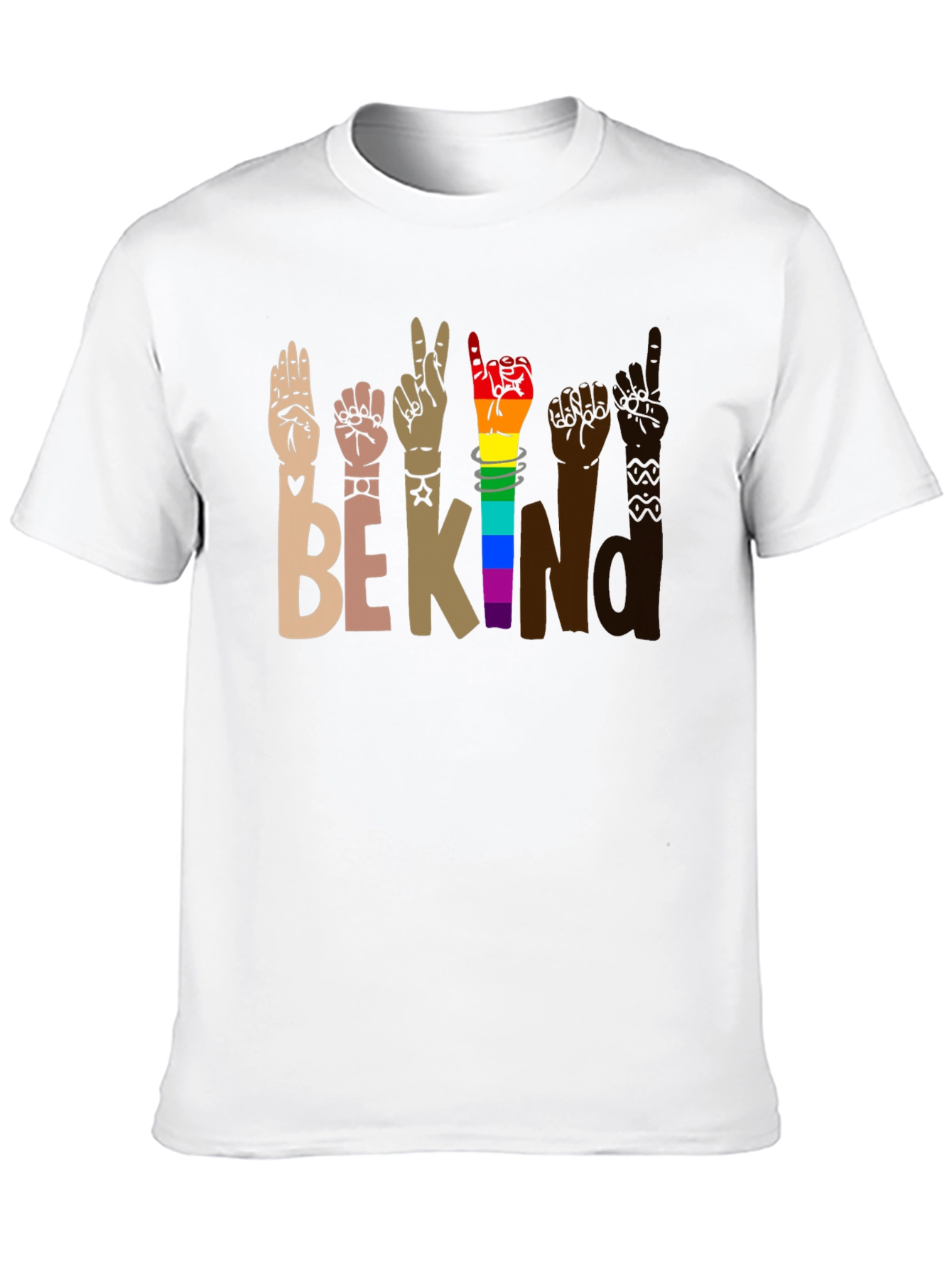 Be Kind Sign Language Graphic T-Shirt