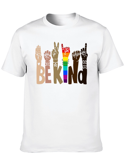 Be Kind Sign Language Graphic T-Shirt