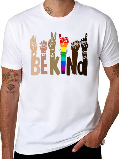 Be Kind Sign Language Graphic T-Shirt