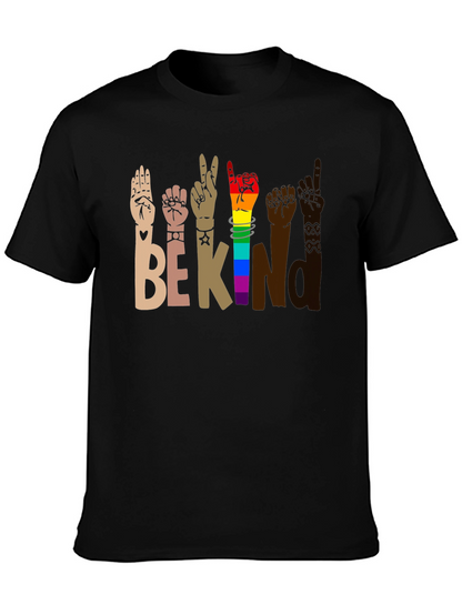Be Kind Sign Language Graphic T-Shirt