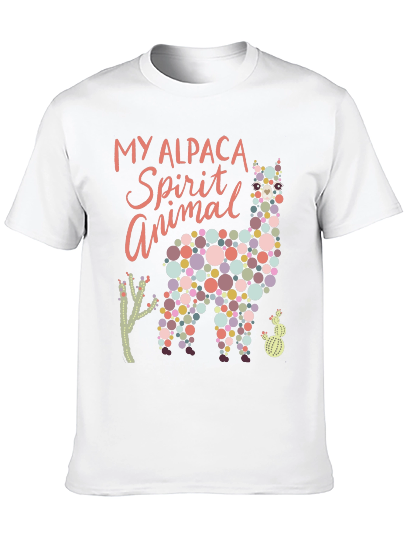 Alpaca Spirit Animal Graphic Tee - Black