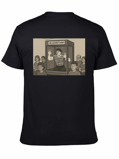 Algorithm Funny Graphic T-Shirt - Black