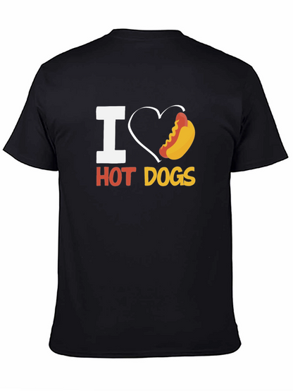 I Heart Hot Dogs T-Shirt - Fun Graphic Tee