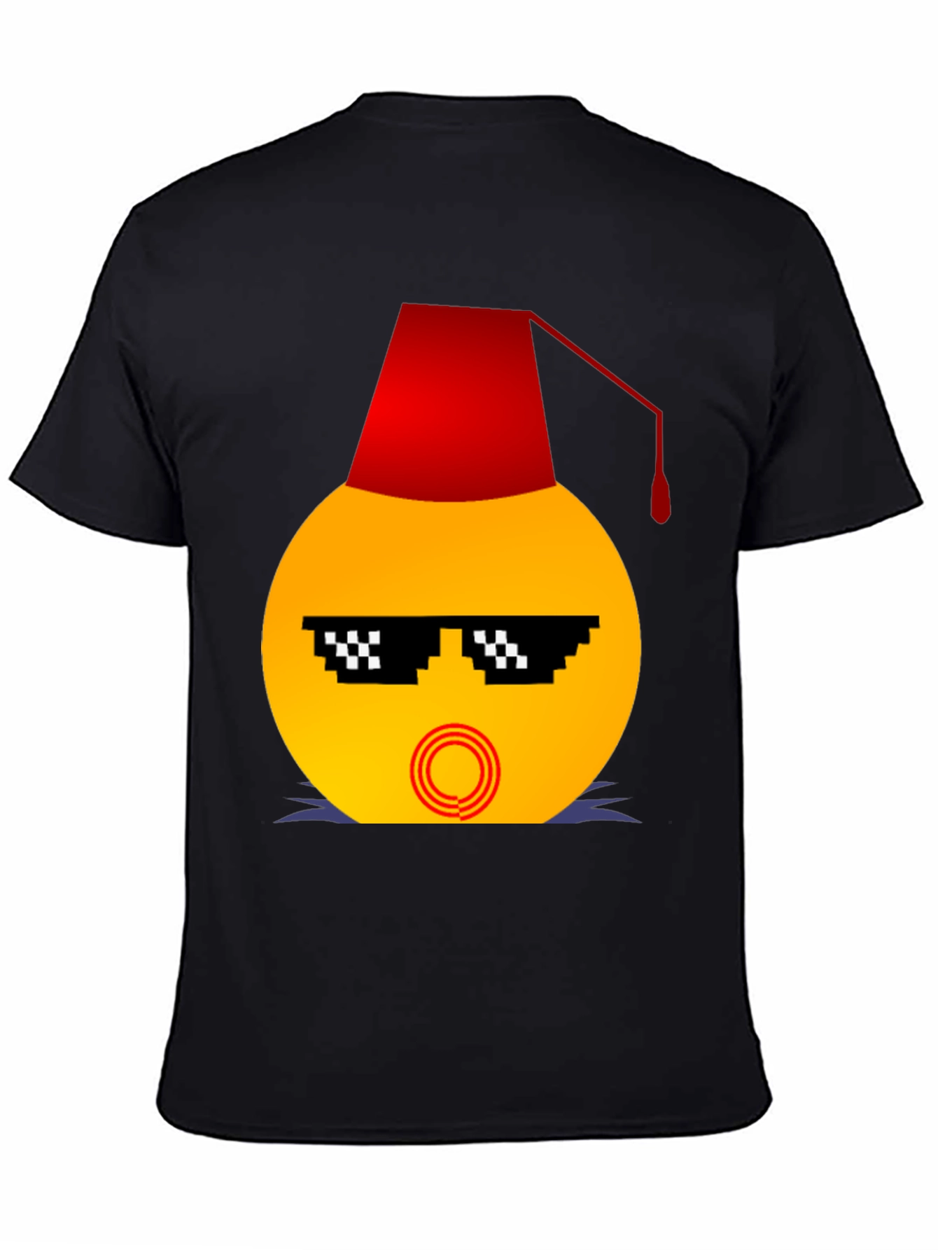 Emoji Wearing a Fez Funny T-Shirt