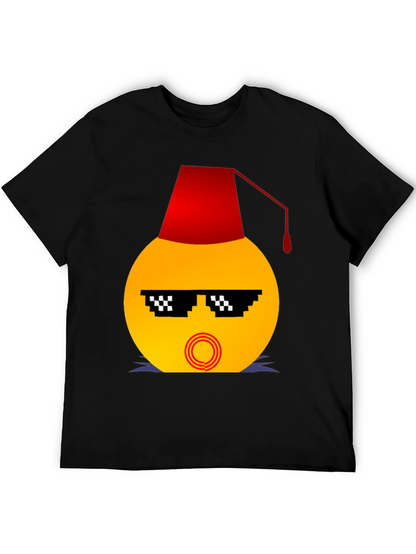 Emoji Wearing a Fez Funny T-Shirt