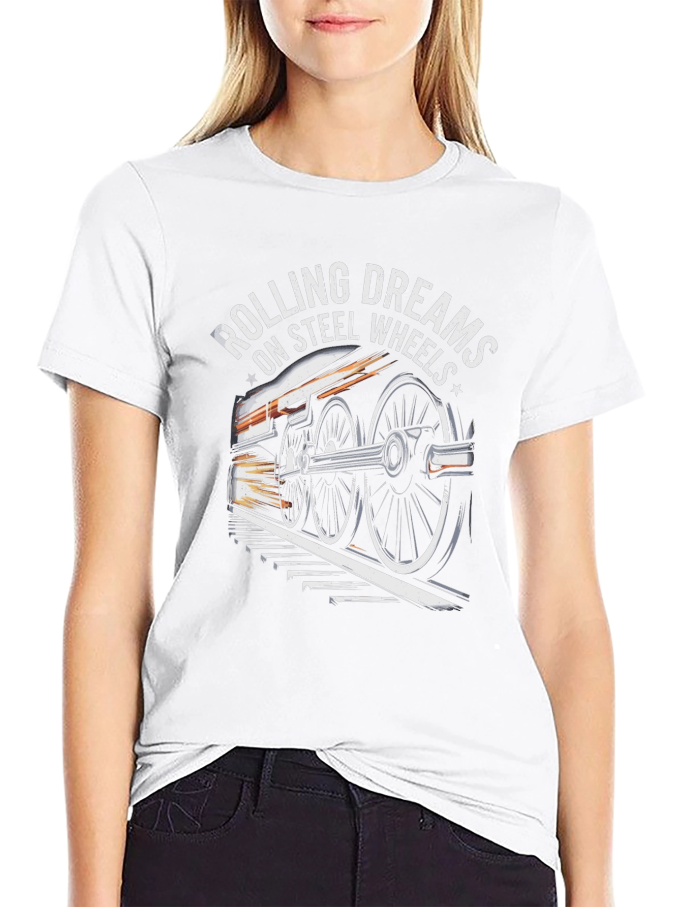 Rolling Dreams on Steel Wheels Graphic Tee