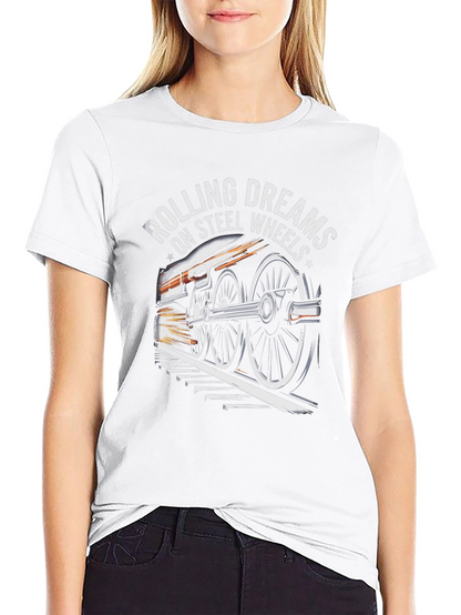 Rolling Dreams on Steel Wheels Graphic Tee