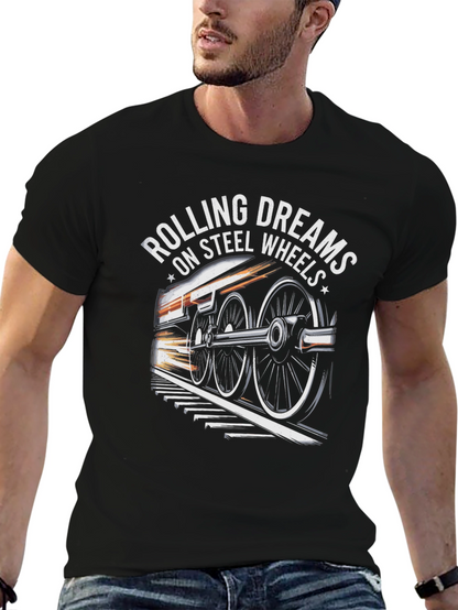 Rolling Dreams on Steel Wheels Graphic Tee