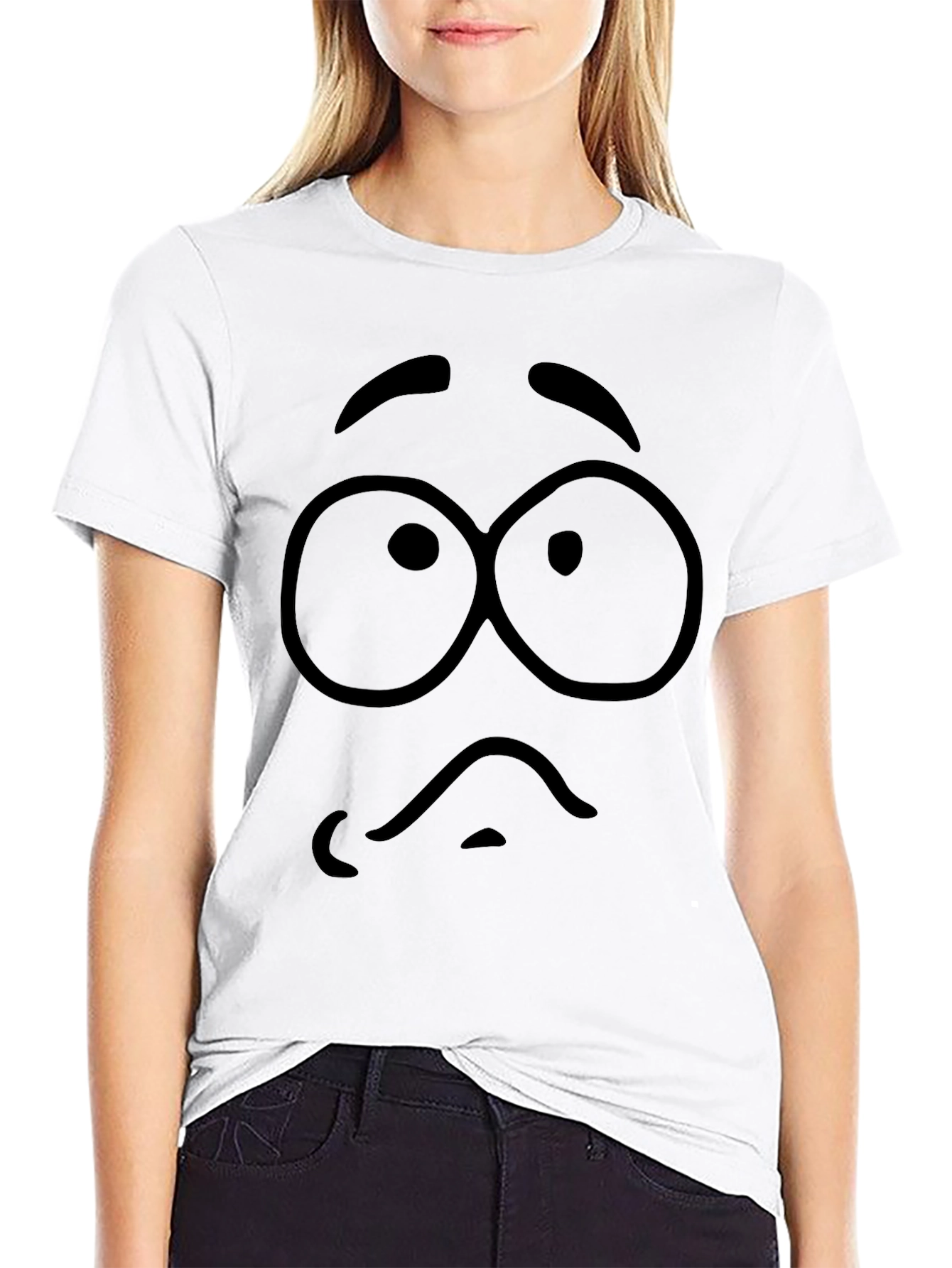 Funny Googly Eyes Black T-Shirt