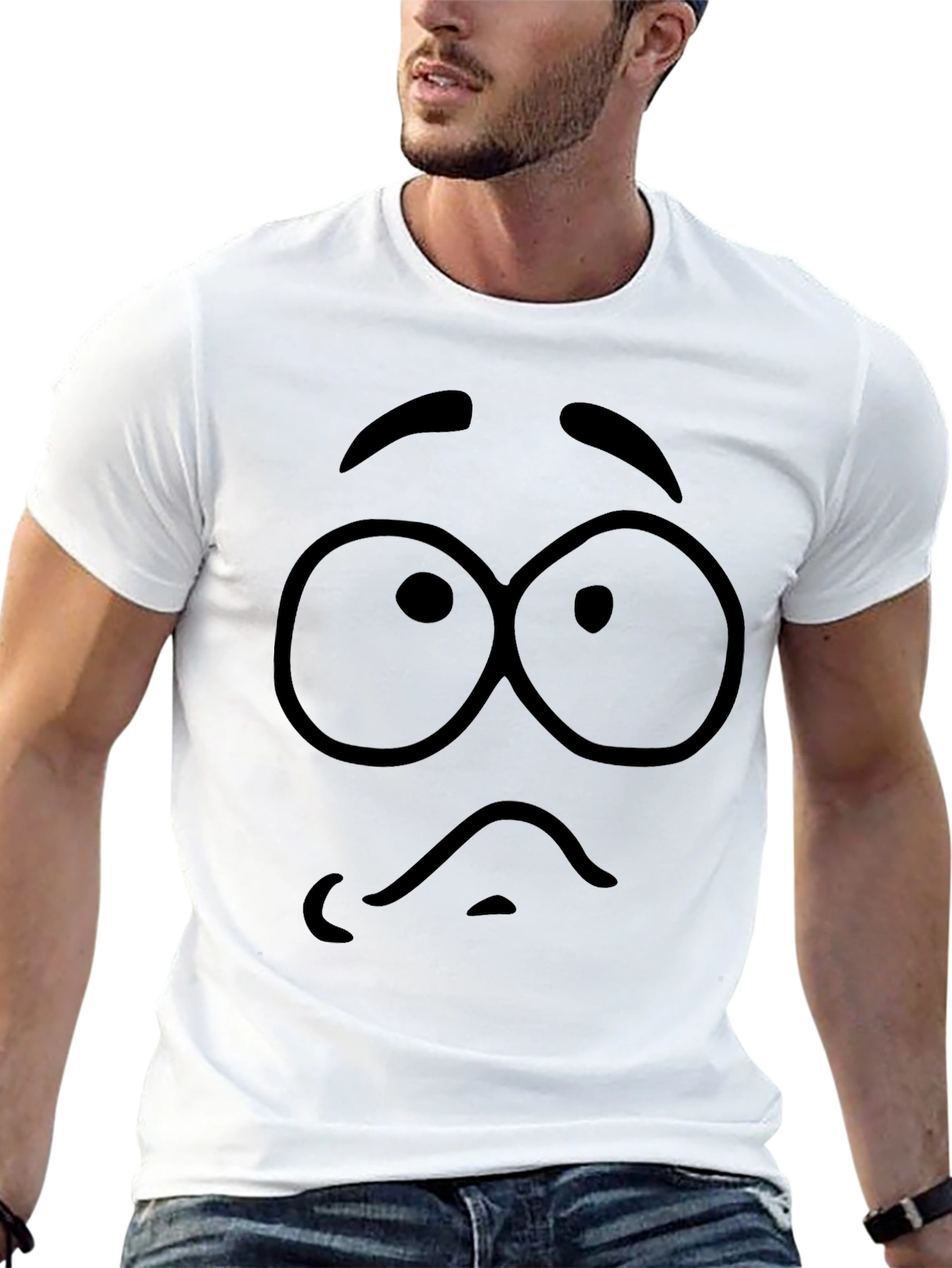Funny Googly Eyes Black T-Shirt