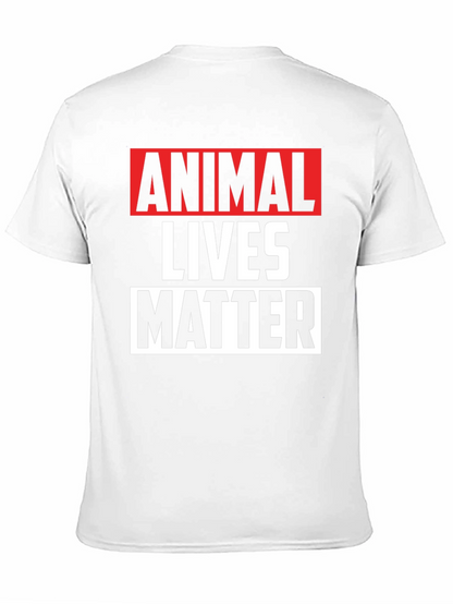 Animal Lives Matter Graphic Tee - Black Unisex T-Shirt