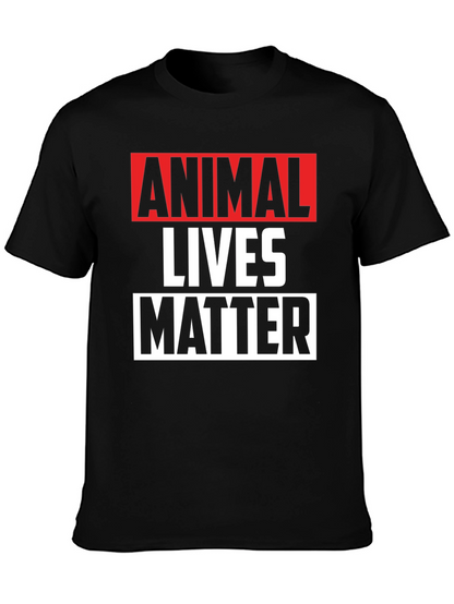 Animal Lives Matter Graphic Tee - Black Unisex T-Shirt