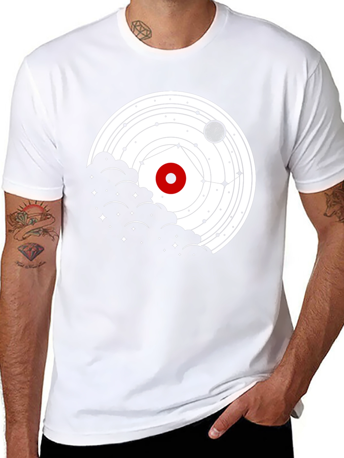 Cosmic Orbit T-Shirt - Celestial Graphic Tee