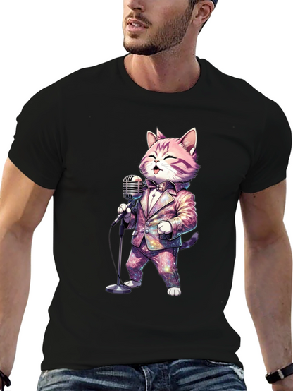 Singing Cat T-Shirt - Galaxy Suit