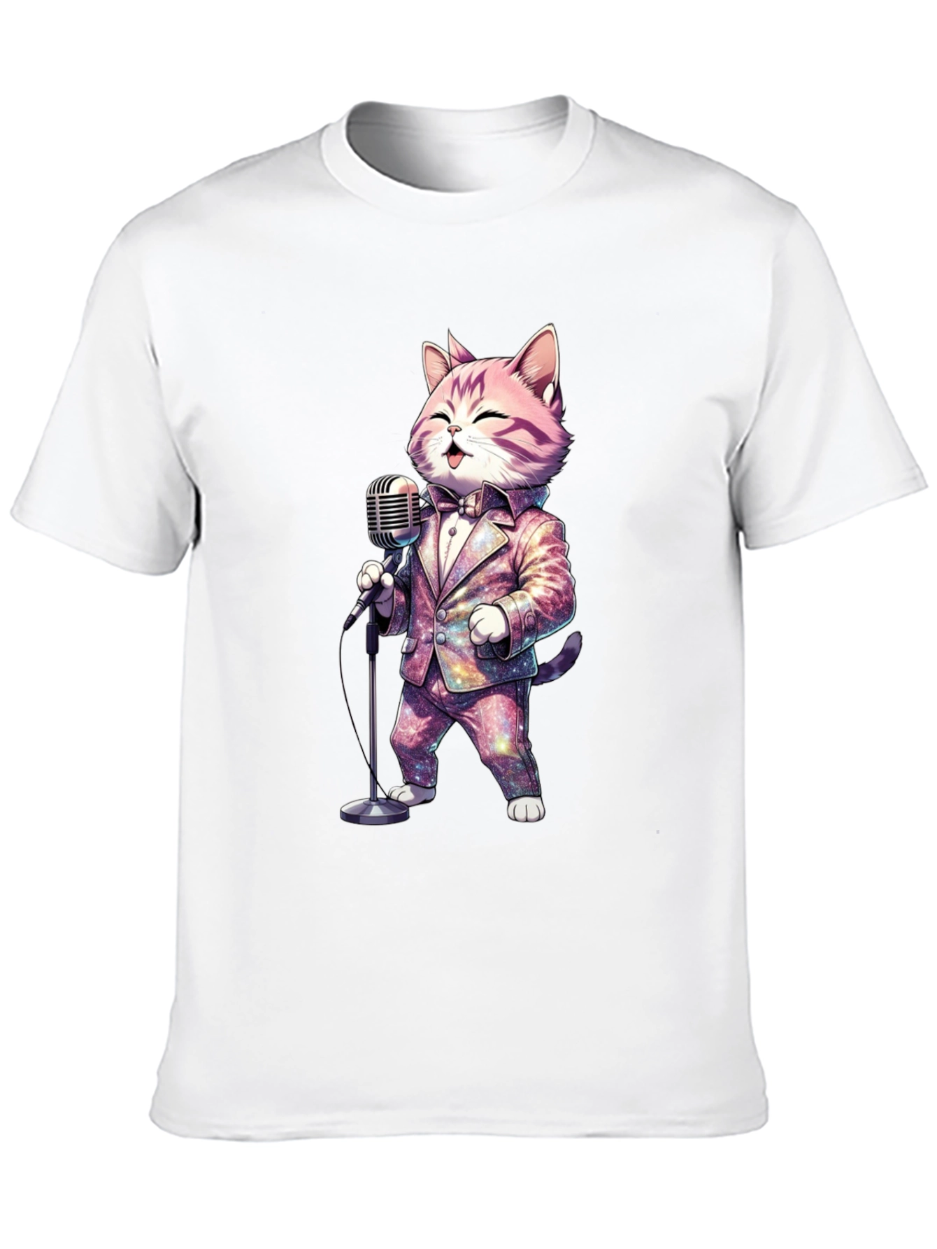 Singing Cat T-Shirt - Galaxy Suit