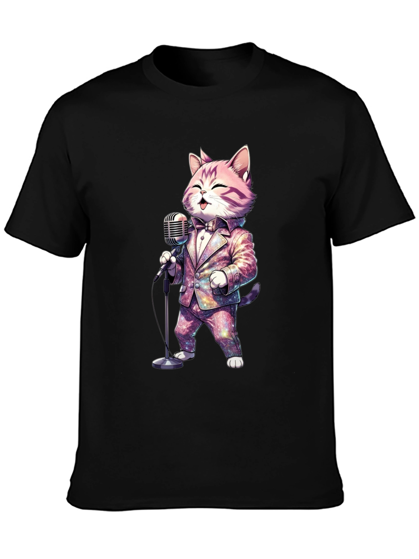 Singing Cat T-Shirt - Galaxy Suit