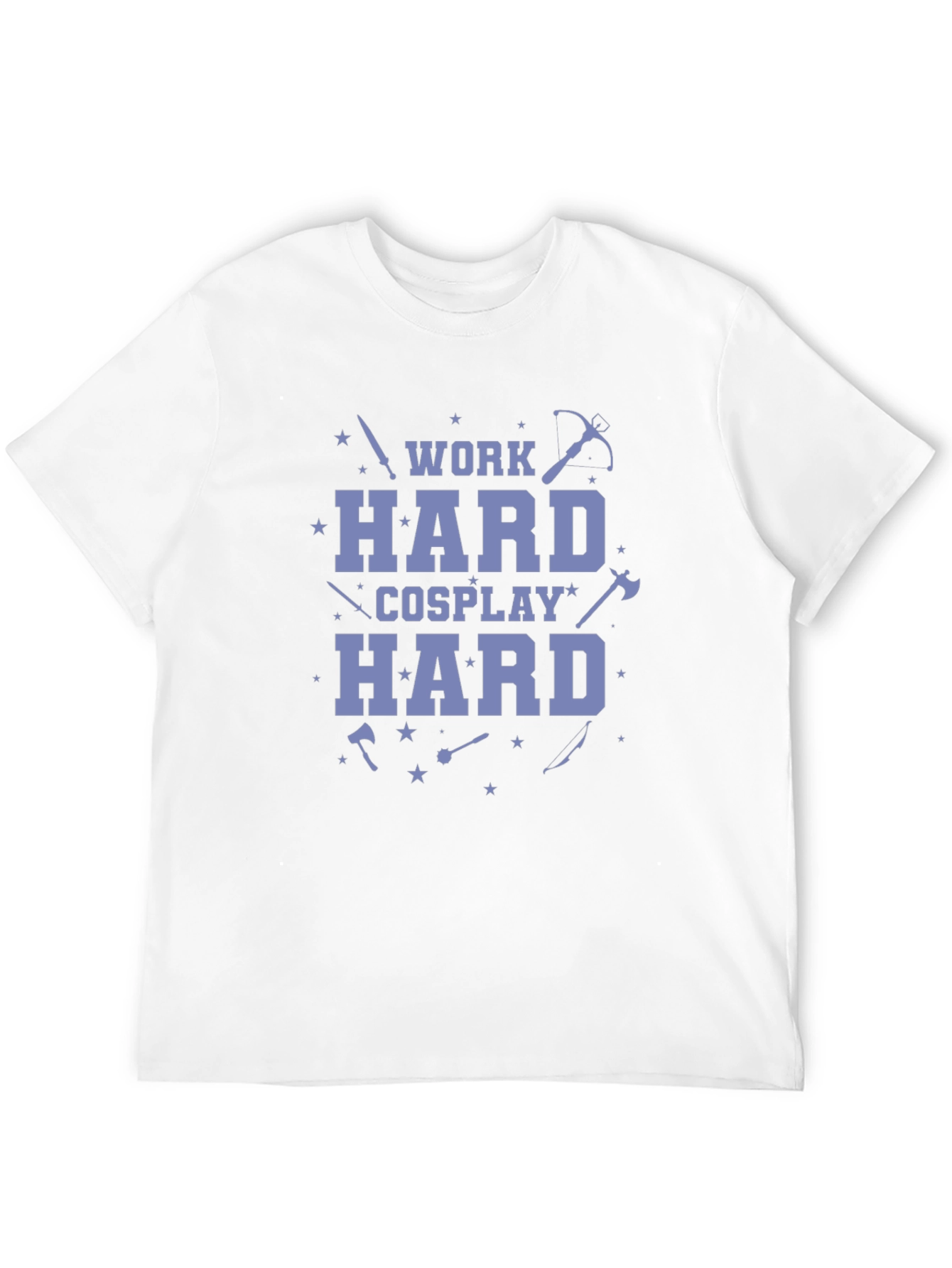 Work Hard Cosplay Hard Black T-Shirt