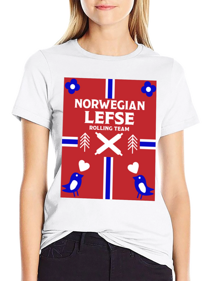 Norwegian Lefse Rolling Team T-Shirt